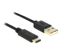 DeLOCK 2m USB2.0-A/USB2.0-C cavo USB USB A USB C Nero (Delock - USB Type-C kabel - USB-C til) NEW