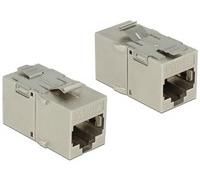 Delock 2xRJ45 Argento RJ45 RJ45 Oro 16,8 mm 30 mm Keystone Module RJ45 86408