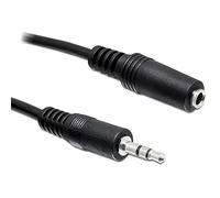 DELOCK 3.5MM - 3.5MM, 5M CABLE DE AUDIO 3,5MM NEGRO