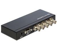 Delock 3G-SDI Switch 10.20cm 4"> 1 out 93251 Switch di rete 4-port RS-232 Bnc