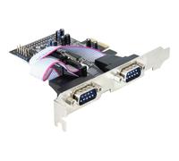 4 x serial PCI Express card scheda di interfaccia e adattatore PCIe, Argento, 0,2304 Mbit/s, Cablato, Windows 2000/XP/XP-64/Vista, Linux, MAC