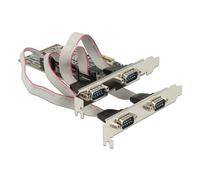 4 x serial PCI Express card scheda di interfaccia e adattatore PCIe, Argento, 0,2304 Mbit/s, Cablato, Windows 2000/XP/XP-64/Vista, Linux, MAC