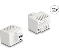 Delock 41478 - Modulo di ricarica Keystone USB Type-A C PD 20 W bianco (41478)