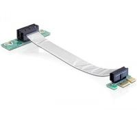 DELOCK RISER CARD PCI EXPRESS X1 WITH FLEXIBLE CABLE LEFT INSERTION