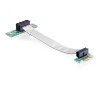 DELOCK RISER CARD PCI EXPRESS X1 WITH FLEXIBLE CABLE LEFT INSERTION