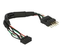 DELOCK Cavo USB 2.0 femmina palo 2,00 mm 10 pin > USB 2.0 maschio 2,54 mm 10 pin 12 cm