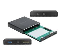 Delock 42618 Cover Metallo Nero 2.5" 112 mm 112 mm External Enclosure for 2.5?