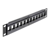 Delock 43259 12 Porte 254 mm (10) Non classificata 1 U Nero senza connettori