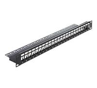 Delock 43277 Nero Montaggio a rack 1U 482 mm 92 mm 44 mm 19? Keystone Patch