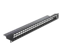 DeLOCK 43277 patch panel - patch panels (Black, 19", 1U)