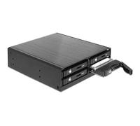 DeLOCK 47220 pannello drive bay Nero