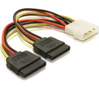 DELOCK 60102 Adattatore Power Molex 4 poli-presa > 2x SATA 15 Pin, 16cm