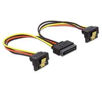 DeLOCK 60128 0.15m SATA 15-pin 2x SATA 15-pin Nero, Rosso, Giallo, cavo SATA