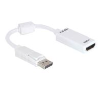 DELOCK 61767 - Spina DisplayPort 1.1 su connettore HDMI, 22 cm, bianco