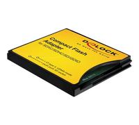 61796 scheda di interfaccia e adattatore, Lettore di schede Nero/Giallo, CompactFlash, Nero, 36,4 mm, 42,8 mm, 5 mm, Cablato