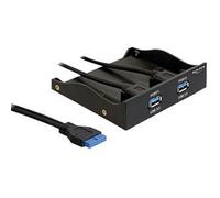 Delock Frontpanel 2xusb 3.0 Hard Drive Adapter Argento
