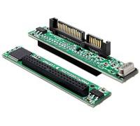 Delock 61987 SATA 22p IDE 44p Nero Verde Converter 2.5 IDE HDD 44 pin > SATA 22