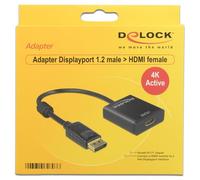 DeLOCK - 62607 DisplayPort 1.2 HDMI Nero cavo di interfaccia e adattatore
