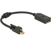 DeLOCK 62638 cavo DisplayPort 0,25 m Mini DisplayPort Nero (Delock Adapter Mini-DisplayPort auf Displayport mit Schraube) NEW