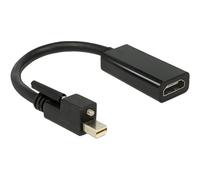 Delock 62640 0,25 m Mini DisplayPort HDMI Maschio Femmina Oro Adapter mini