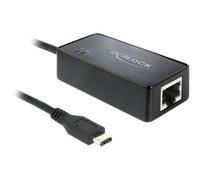 Delock 62642 Cablato USB Ethernet 1000 Mbit/s Nero Adattatore SuperSpeed USB