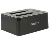 Delock 62661 HDD SATA 2.5,3.5" 5 Gbit/s Nero Potenza Status USB 3.0 Doppia