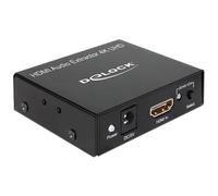DeLOCK 62692 Ricevitore AV 3840 x 2160 HDMI S/PDIF Nero Metallo