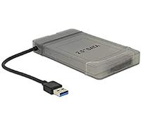 DeLOCK 62742 convertitore USB 3.0 a SATA 22 Pin da 6,35 cm (2,5 pollici) Custodia protettiva