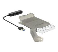 Delock 62742 USB tipo A SATA Nero Grigio 0,15 m JMS567 6 Gbit/s Converter USB