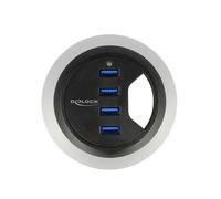 Delock 62868 Hub USB 4 Porte USB-A USB 3.2 Gen1 5 GBit/s Nero