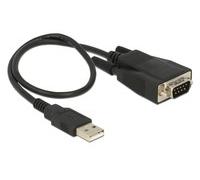 DeLOCK Adapter USB 2.0 Type A Male 1 x Serial RS-232 DB9 Male with Screws and Nu