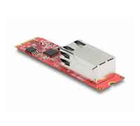 DeLOCK - Convertitore M. 2 Chiave B+M maschio a 1 x RJ45 2,5 Gigabit LAN porta orizzontale - SPEDIZIONE GRATUITA