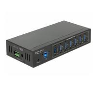 DELOCK 63311 - External Industry Hub 7x USB 3.0 Type-A with 15 kV ESD protectio