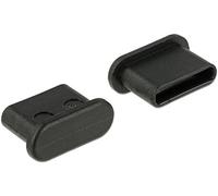 DeLOCK Copripresa elettrica 64014, USB tipo-C, Nero, 10 pezzi