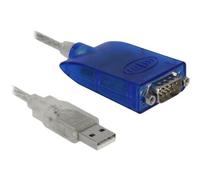 Delock 64055 USB tipo A RS-232 RS-232/485 Traslucido 1,5 m -40 85 °C Adattatore