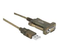 Delock 64073 Trasparente 2 m USB tipo A DB-9 Maschio Maschio Adapter USB 2.0