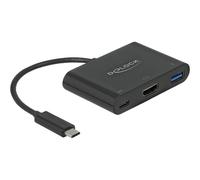 Delock 64091 USB 3.2 Gen 1 (3.1 Gen 1) Type-C 60 W Nero HDMI USB 3.2 Gen 1 (3.1