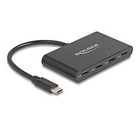 DeLOCK 64129 hub di interfaccia USB 3.2 Gen 2 (3.1 Gen 2) Type-C 5000 Mbit/s Nero