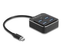 DeLOCK 64191 hub di interfaccia USB 3.2 Gen 2 (3.1 Gen 2) Type-C 10000 Mbit/s Nero