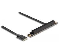 Delock Adattatore M.2 Key A E a PCIe x16 NVMe angolato con cavo da 20 cm