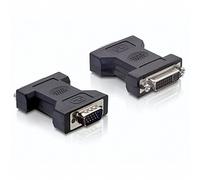 DeLOCK 65017 Adapter DVI 24+5 Buchse auf VGA Stecker DVI 24+5pin Buchse auf VGA Stecker schwarz