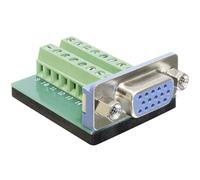 Delock 65170 Connettore VGA Presa verticale Numero Poli (num): 16 Argento 1 pz