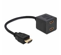 DeLOCK 65226 cavo e adattatore video HDMI tipo A (Standard) 2 x HDMI Nero