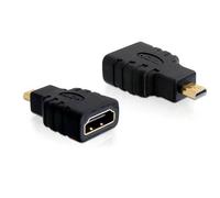 Delock 65242 HDMI Adattatore [1x Micro HDMI™ - 1x Presa HDMI] Nero