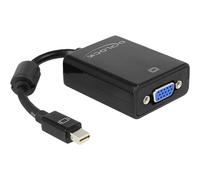 Delock 65256 0,18 m Mini DisplayPort VGA (D-Sub) Maschio Femmina Nero Adattatore