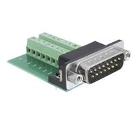 Delock 65275 Connettore maschio SUB-D 180 ° Numero Poli (num): 15, 16 1 pz.