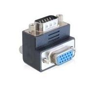 DeLOCK 65289 adattatore per inversione del genere dei cavi VGA Nero Argento (Delock Adapter VGA male / female 90 a) NEW