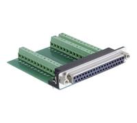 Delock 65319 Adapter Connettore femmina SUB-D 180 ° Numero Poli (num): 37, 39