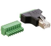 DeLOCK 65389 cavo di interfaccia e adattatore RJ45 8p Nero, Verde