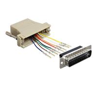 DeLOCK 65433 cavo di interfaccia e adattatore Sub-D 25p RJ45 Nero, Grigio, Argento